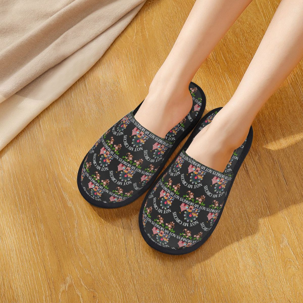 Women Shoes Quote - Sandal Rumah Wanita Custom Not My
