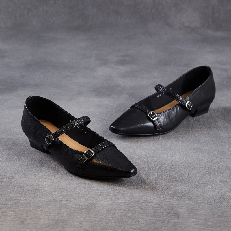 Shoes For Women Flats - Sepatu Flat Wanita Korea Hitam Coklat,