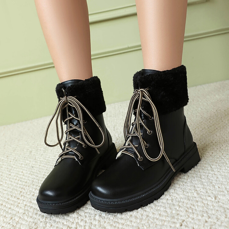 Women'S Shoes Extended Sizes - ORCHALISA Sepatu Wanita Model Snow Ankle
