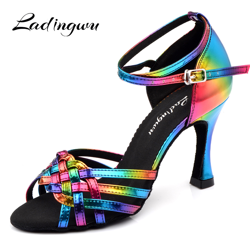 Women'S Shoes Z - Latin sepatu salsa Wanita Ladingwu warna