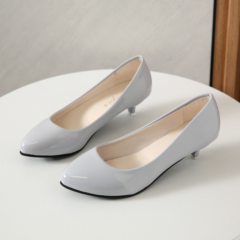 Women Shoes Black - Sepatu wanita hak sedang ukuran besar