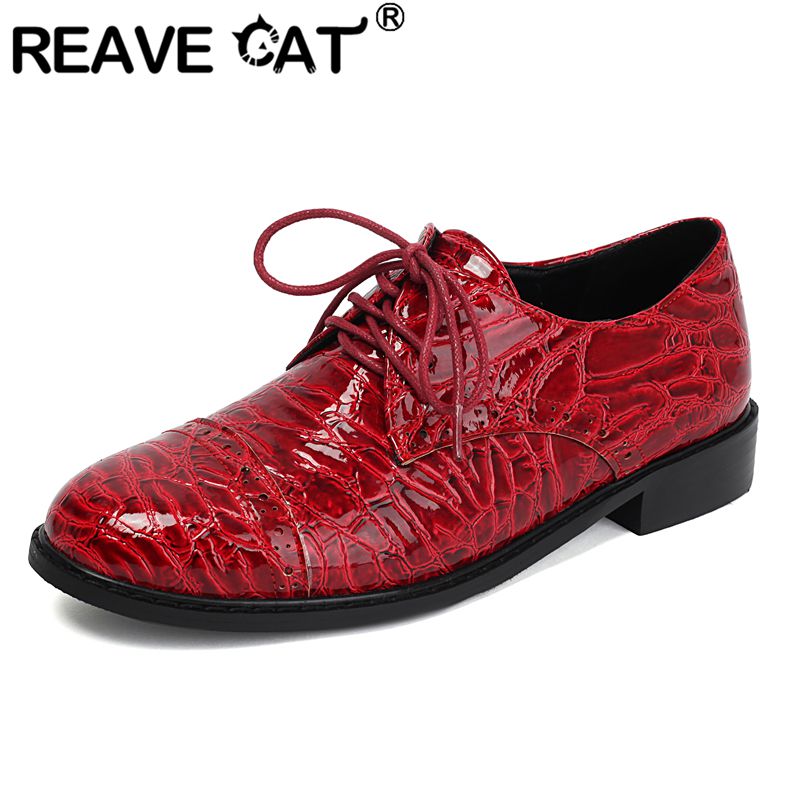 Women'S Shoes Extended Sizes - Sepatu Wanita REAVE CAT Hijau Mengkilap