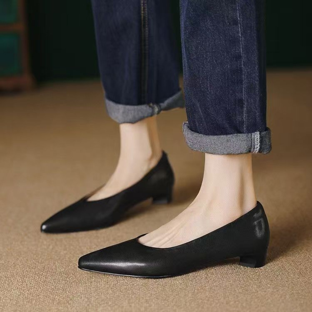 Women Shoes Black - ​ ​ Sepatu Pumps Wanita Hak