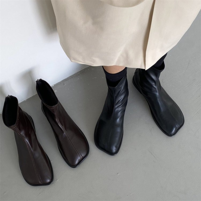 Women'S Shoes Chelsea - Sepatu Bot Wanita Musim Gugur Kulit