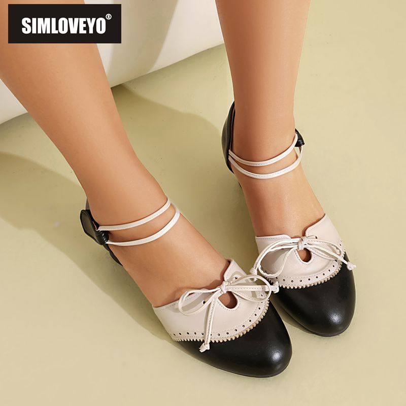 Women'S Shoes Extended Sizes - SIMLOVEYO Sandal Wanita Bermerek Ujung Bulat
