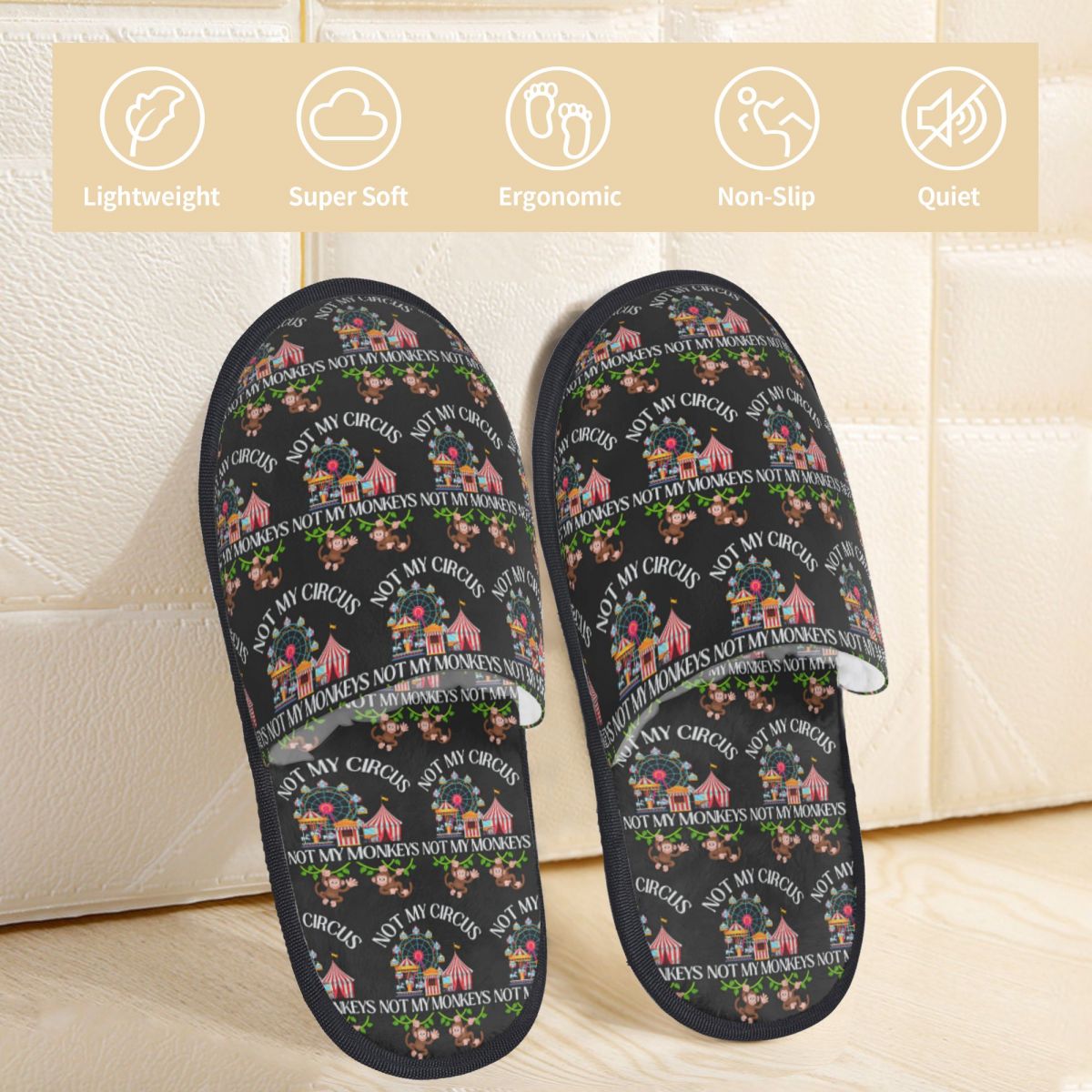 Sandal Rumah Wanita Custom Not - Women Shoes Quote ulasan dan harga