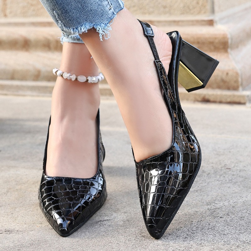 Sandal Hak Tinggi Musim Panas  - Women Shoes Black ulasan dan harga