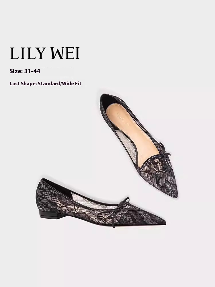 Sepatu Hak Stiletto Datar Musi - Pointed Toe Flat ulasan dan harga