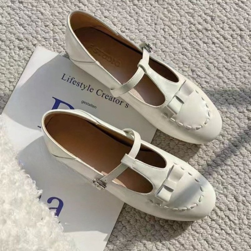 Sepatu Mary Jane Tali Prancis  - Shoes For Women Flats ulasan dan harga