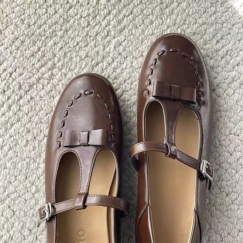 Sepatu Mary Jane Tali Prancis  - Shoes For Women Flats ulasan dan harga