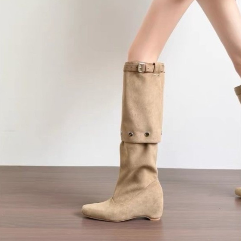 Sepatu Bot Model Mid-Tube deng - Women'S Shoes Chelsea ulasan dan harga