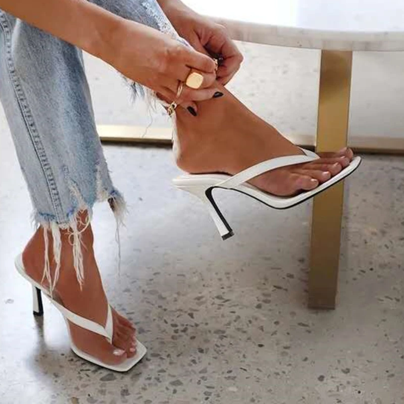 Sandal jepit hak tinggi wanita - Women Shoes Black ulasan dan harga
