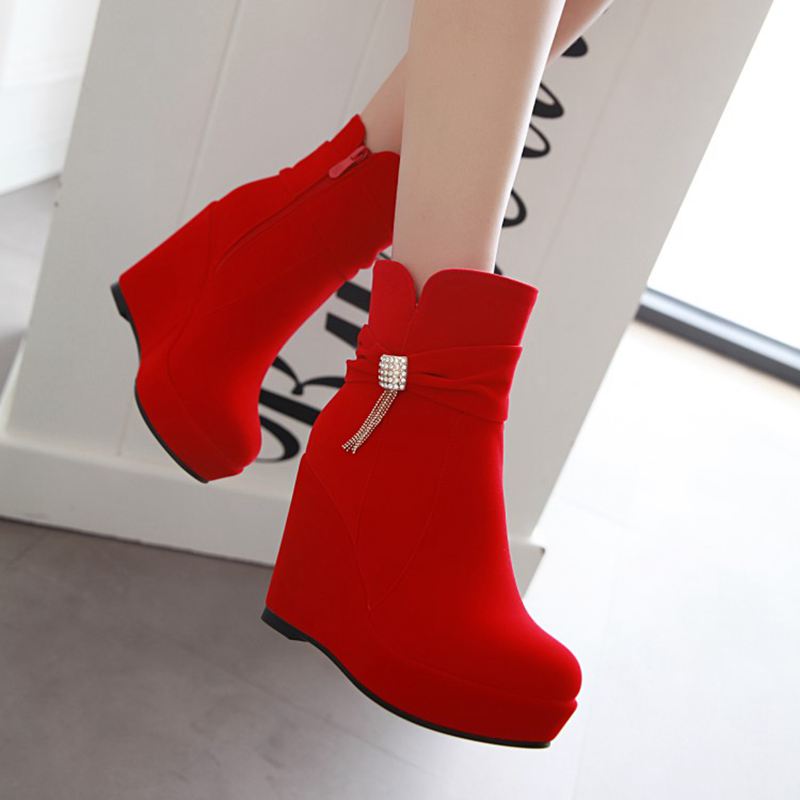 ORCHALISA Glam Red Sepatu Wani - Women'S Shoes Extended Sizes ulasan dan harga