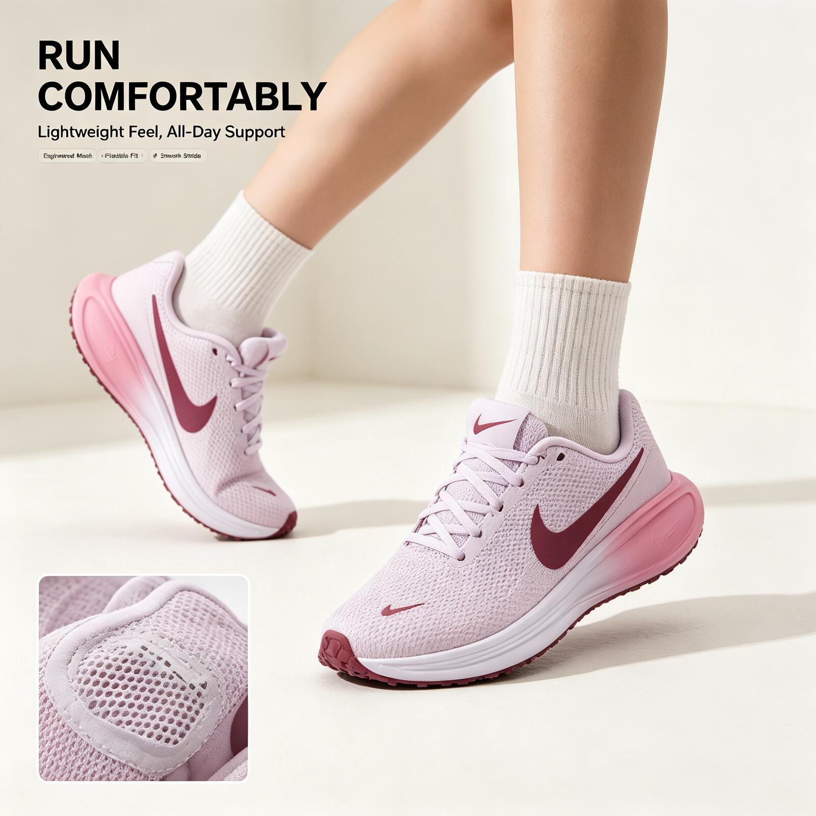 Sepatu Lari Wanita Nike Pink S - Women Shoes Nike ulasan dan harga