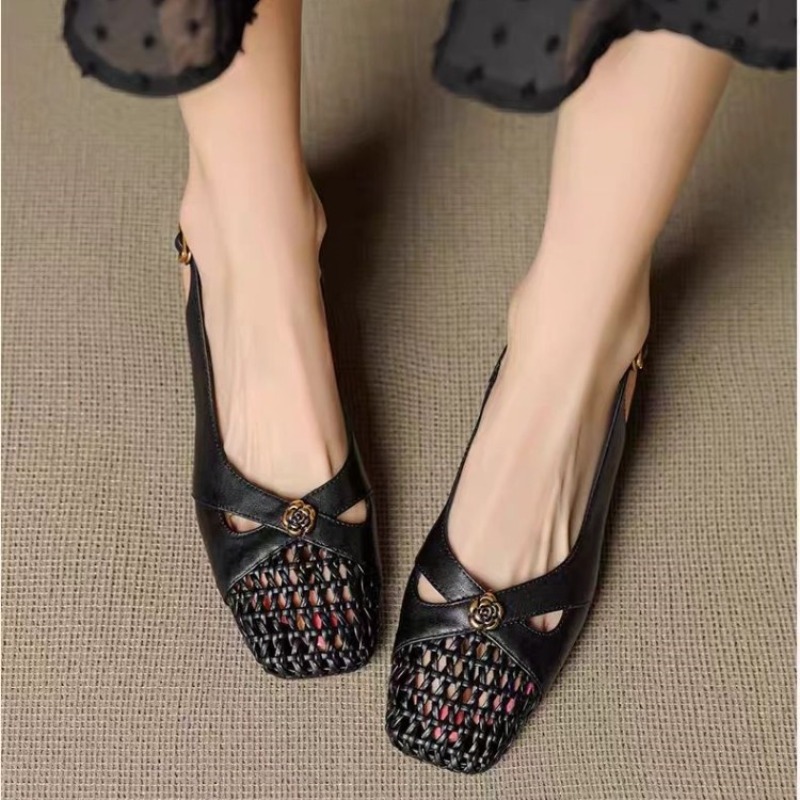 Sandal wanita bergaya Prancis  - Shoes For Women Flats ulasan dan harga