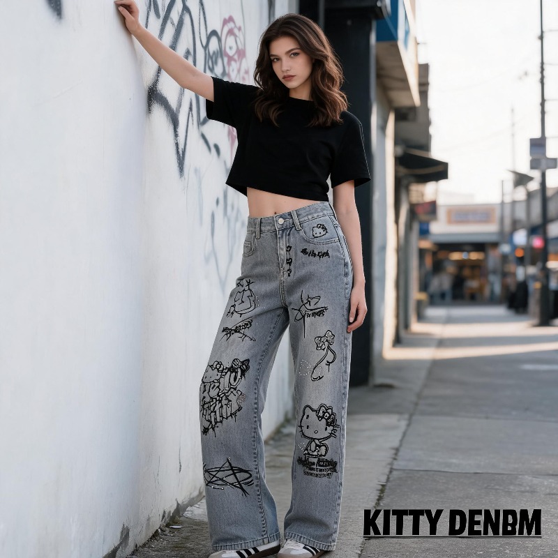 Jeans Wanita Bergaya Kartun Mi - Women Shoes Xxl ulasan dan harga