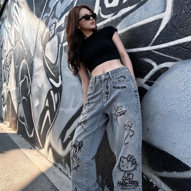 Jeans Wanita Bergaya Kartun Mi - Women Shoes Xxl ulasan dan harga