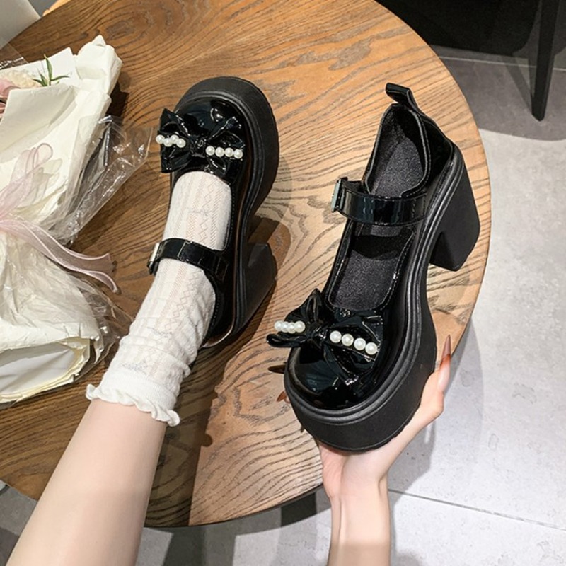 Sepatu Lolita 2026 Hitam Hak S - Women Shoes Black ulasan dan harga