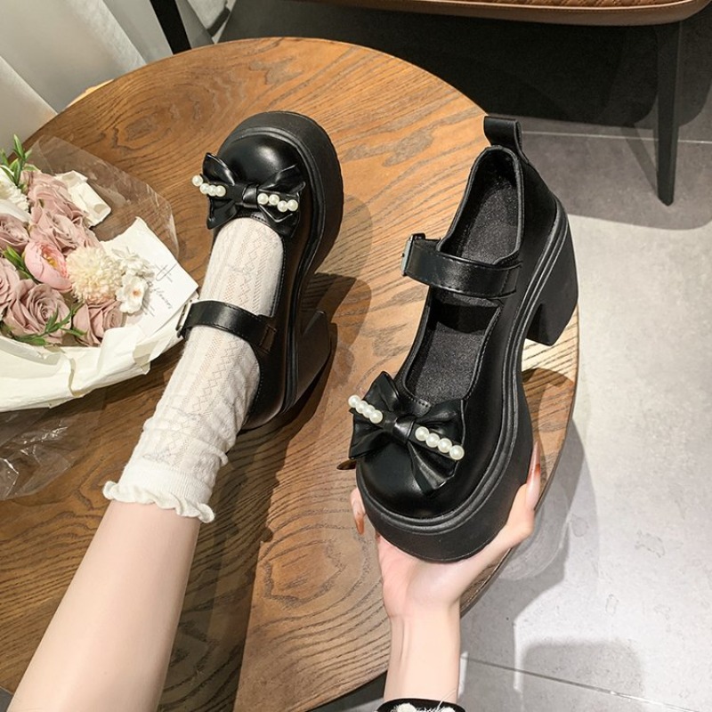 Sepatu Lolita 2026 Hitam Hak S - Women Shoes Black ulasan dan harga