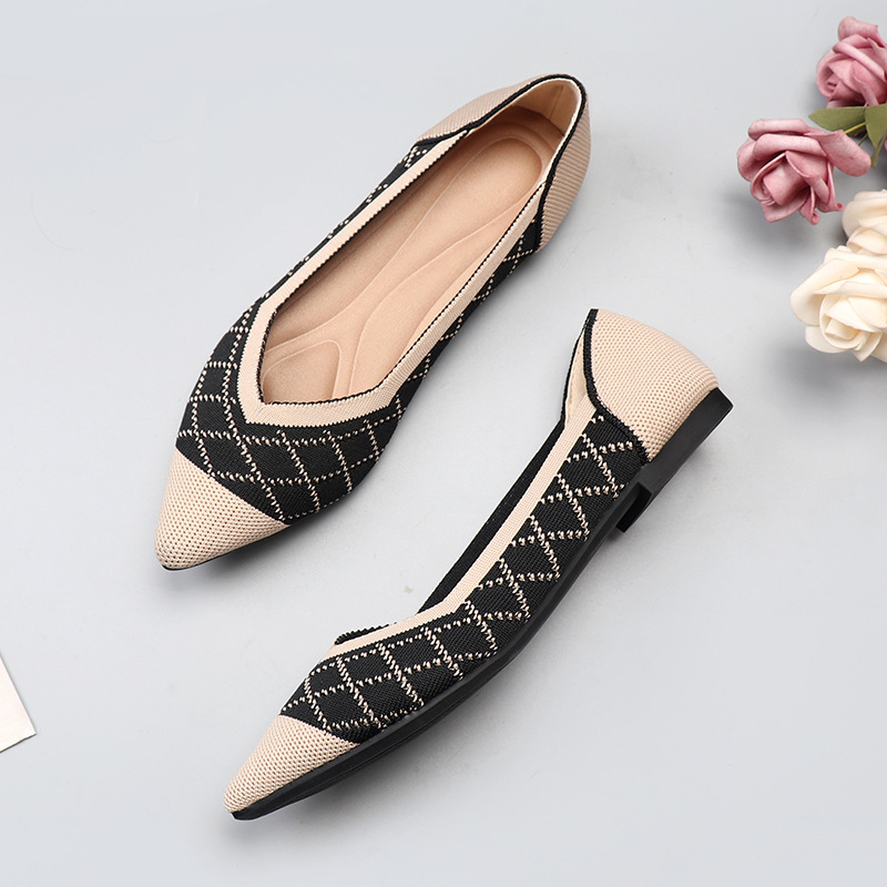 Sepatu Datar Musim Semi Musim  - Pointed Toe Flat ulasan dan harga