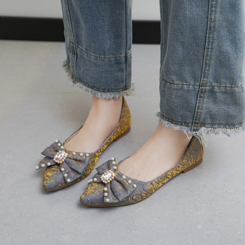 Sepatu Wanita Flat Shining Sho - Pointed Toe Flat ulasan dan harga