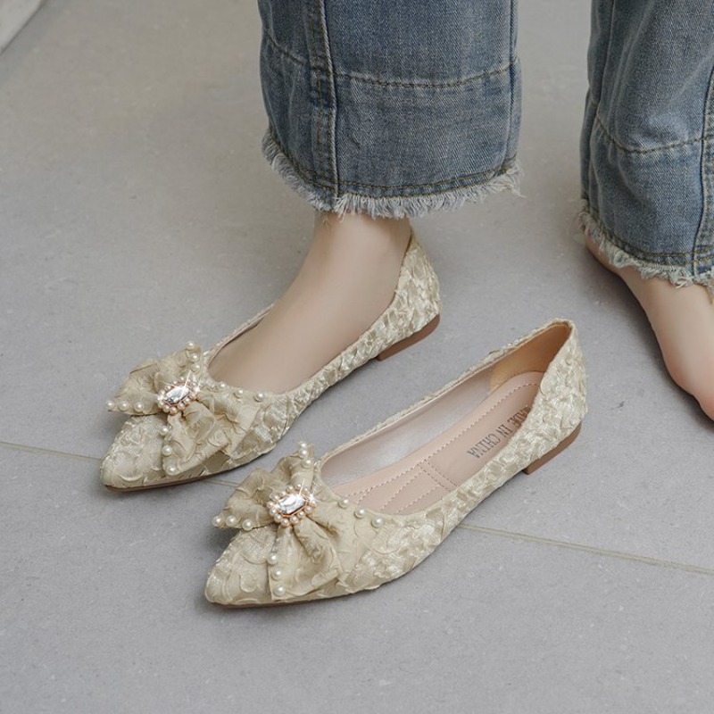 Sepatu Wanita Flat Shining Sho - Pointed Toe Flat ulasan dan harga