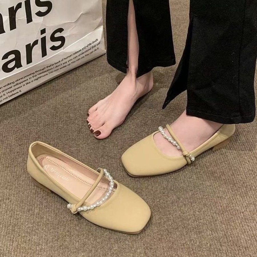 Sepatu Flat Prancis Elegan Bar - Shoes For Women Flats ulasan dan harga