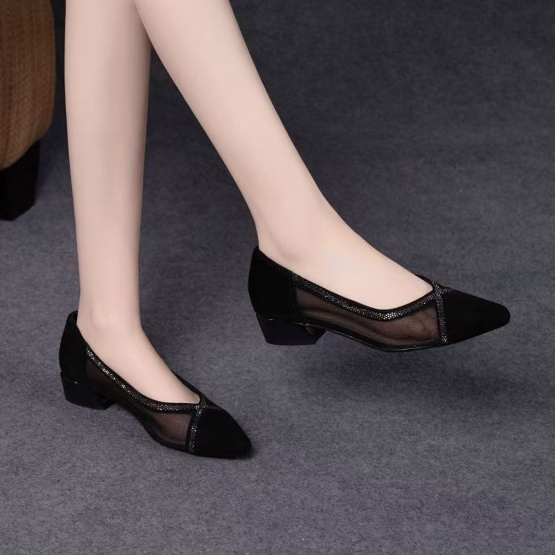 Sepatu Wanita Hak Rendah Model - Women Shoes Black ulasan dan harga
